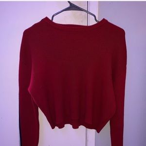 Red heavy long sleeve shirt